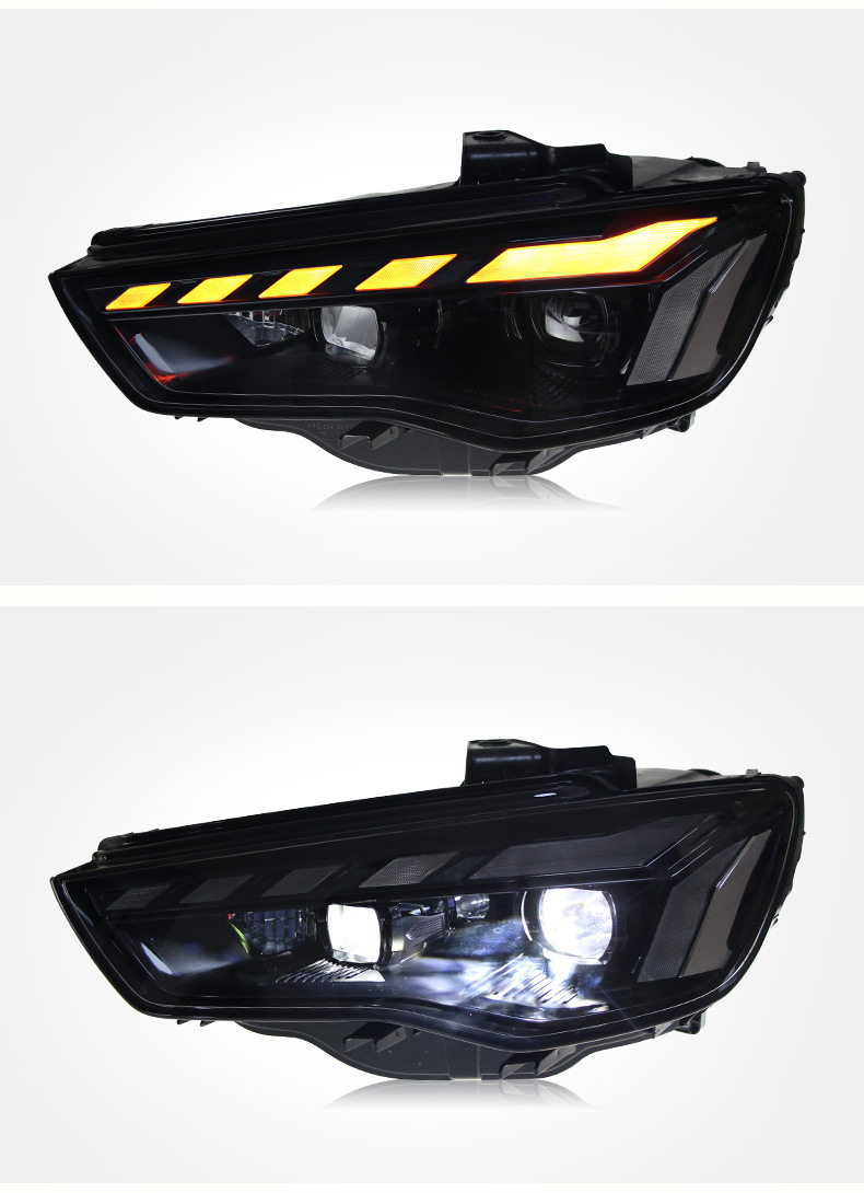Car Headlights Assembly for AUDI A3 2013-20 16 Blue DRL Animation Headlights LED Daytime Light High Beam Turn Lights