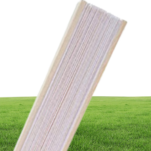 12 Pack Hand Held Fans Party Favor White Paper fan Bamboo Folding Fans Handheld Folded for Church Wedding Gift4469106