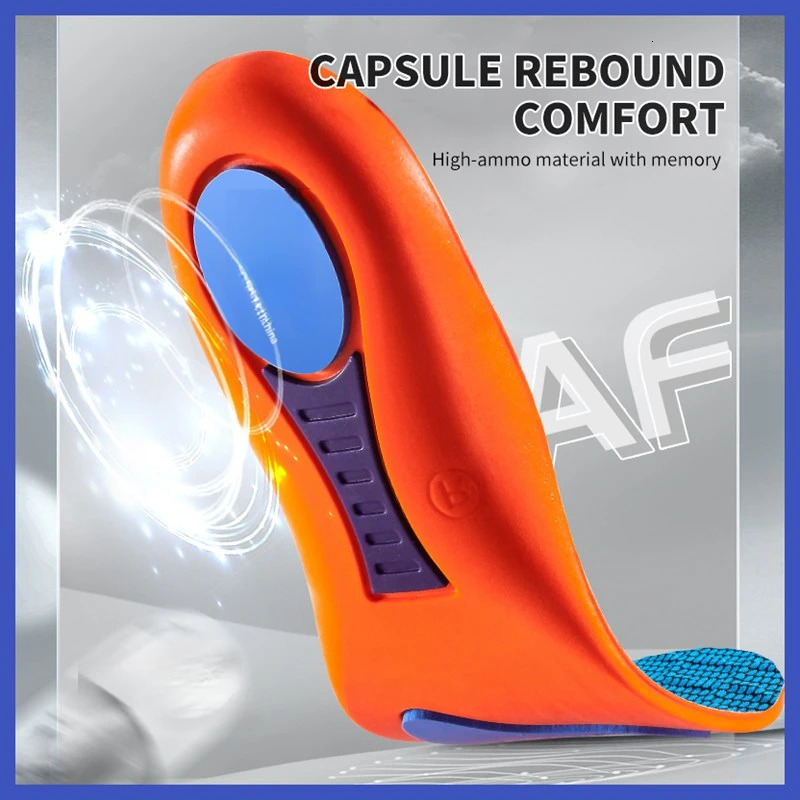 Shoe Parts Accessories 1Pair Air Shock absorbing Insoles for Feet Men Women Arch Support Plantar Fasciitis Shoes Insole Orthopedic Non slip pads 23102