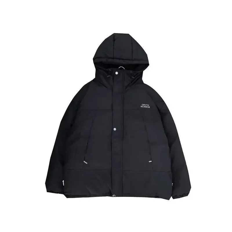 Men's Down Parkas Korean Patchwork Thicken Puffer Jacket Men Winter Streetwear Coat Windbreaker Outwear Coats Warm Cotton Padded 231023