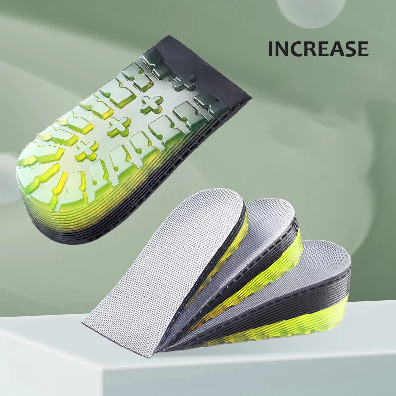 Shoe Parts Accessories Increase Height Insoles GEL Soft PU Material 15CM 25CM 35CM Men Women Invisible Heighten Soles Pads 231024