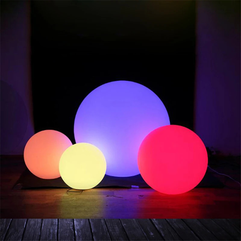 Garden Decorations Outdoor LED Garden Ball Lights Remote Control Floor Street Lawn Lamp Swimming Pool Wedding Party Holiday Home Decoration 231023