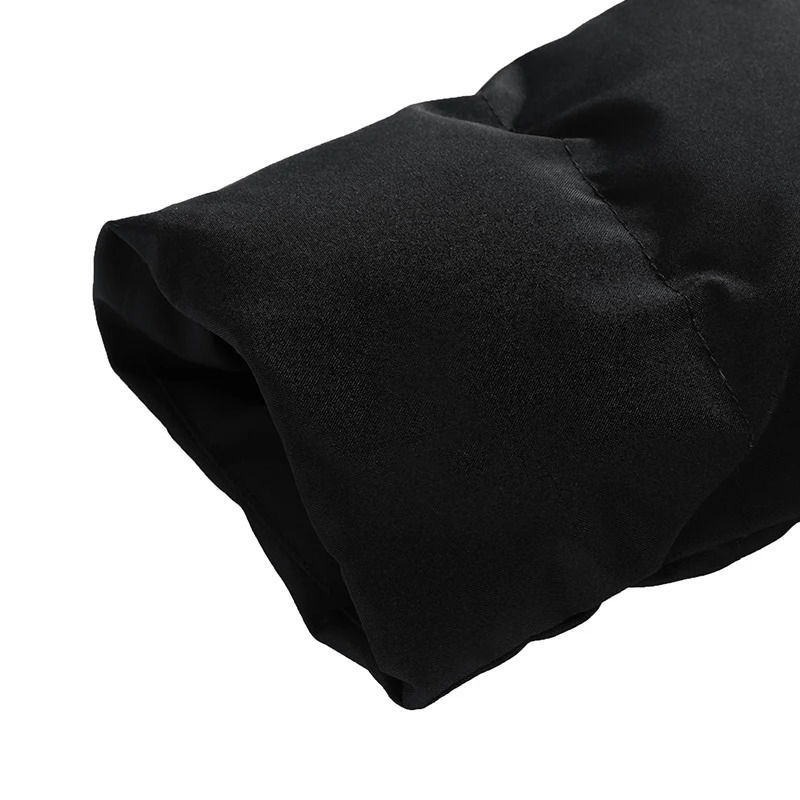 Men's Down Parkas Winter Jacket Men Thicken Warm Coat Mens Stand Collar Solid Color Casual Parka 231023