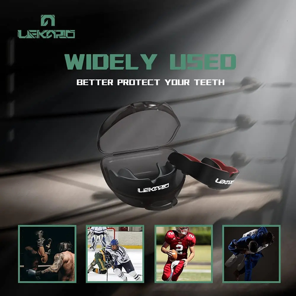 Protective Gear Professional Fighting Sports Mouthguard Boxing Mma Muay Thai Training Tooth Protection Set Children'S Guard 231024