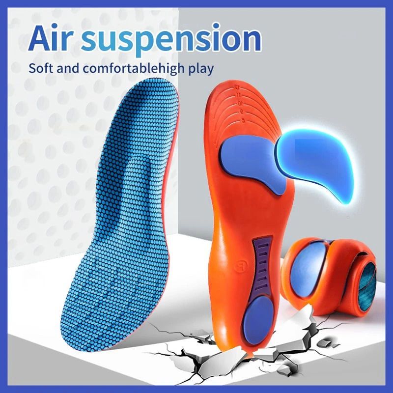 Shoe Parts Accessories 1Pair Air Shock absorbing Insoles for Feet Men Women Arch Support Plantar Fasciitis Shoes Insole Orthopedic Non slip pads 23102