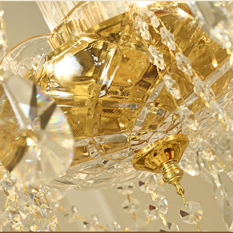 European crystal chandelier living room lamp restaurant bedroom household lamp villa staircase dining room candle lamps