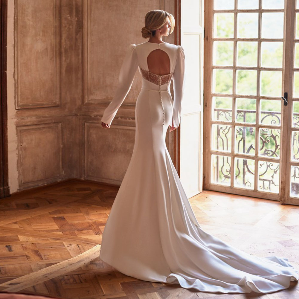 Detachable 2 in 1 Wedding Dresses Sweetheart Backless Bridal Gown with Cape Side Split Satin Robe De Mariee for Bride