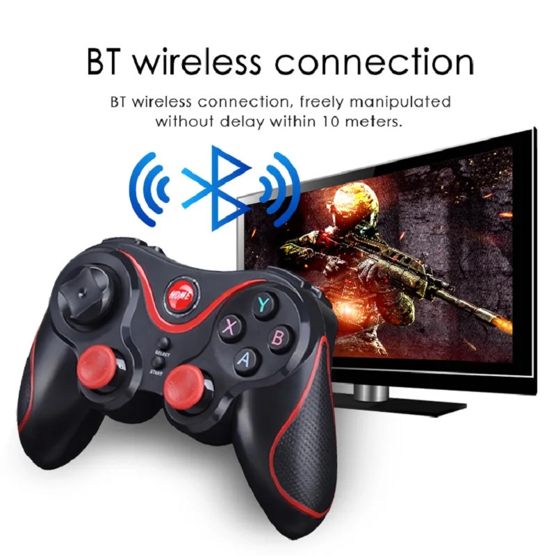 Game Controllers Joysticks Wireless Bluetooth-compatible Game Controller for Android Mobile Phone TV BOX Computer Joystick for Tablet PC TV Gamepad Co