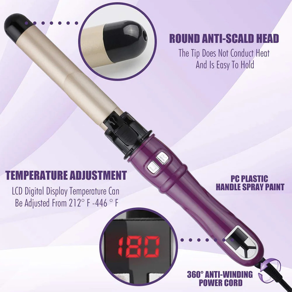 Curling Irons 252832mm Professional Ceramic Barrel Hair Curler Automatic Rotation Iron For Curlers Styling Appliances 231023