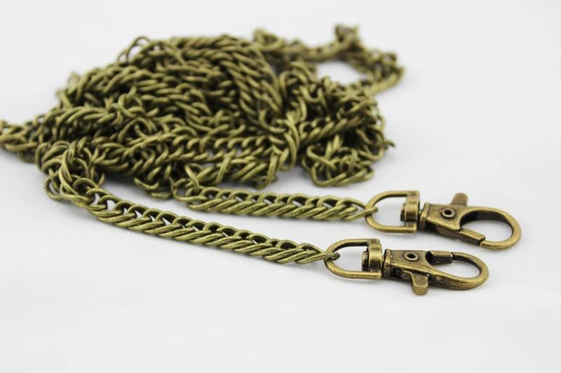 Bag Parts Accessories 40120CM 7mm W Metal Purse Chain Strap Handle Replacement Handbag Shoulder Light GoldSilverBlackBronze 231024