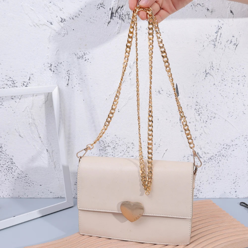 Bag Parts Accessories 120cm Metal Aluminum Chain Replacement for HandWoven Shoulder Handbag DIY Handmade Detachable Straps 231024