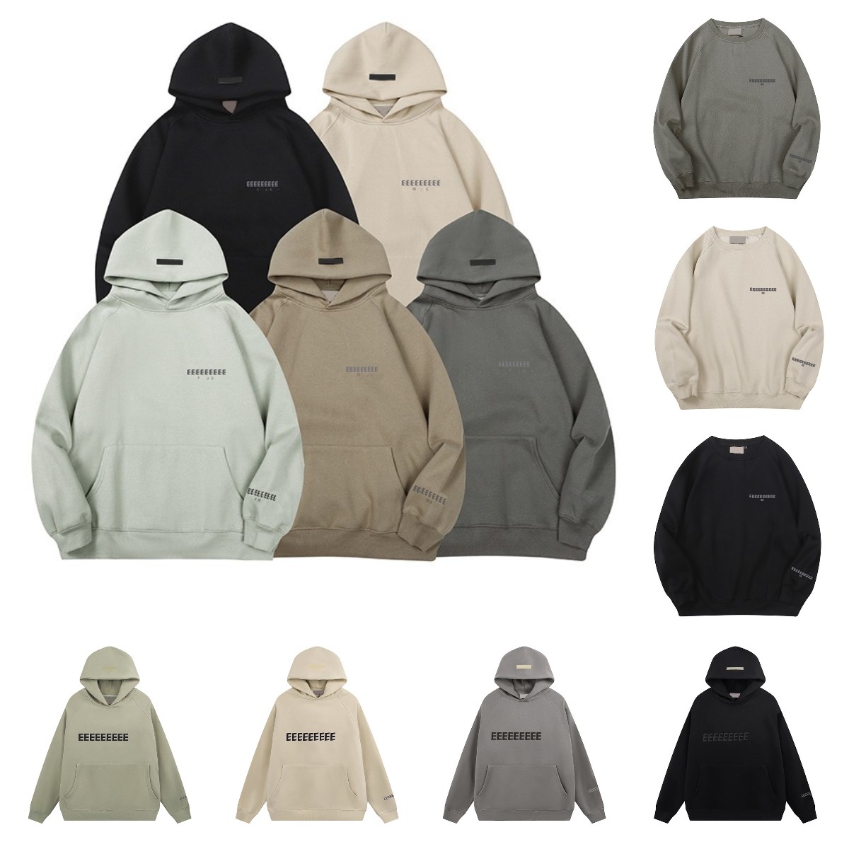 Fashion hoodie loose hoodies Designer women mens loose esstenials Streetwear essentialhoody sweatshirts Tops Clothing essentialhoodies Hip Hop pullovers