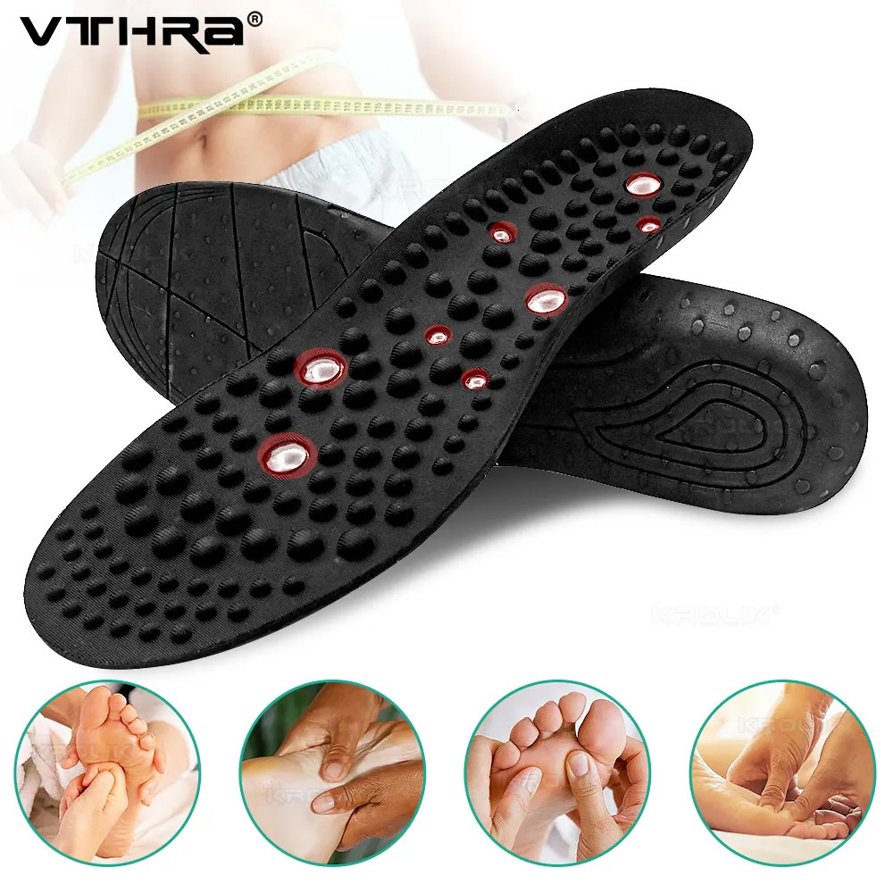 Shoe Parts Accessories 16 Pieces Magnetic Therapy Insole Magnet Massage Acupressure Health Cushion Pad Men Women Relaxation Foot Care Comfort Sole 231