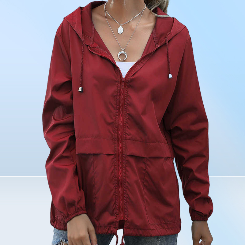 Women039s Zipper Hoodie Yoga Outfits Lightweight Outdoor Walking Raincoat Casual Running Fitness Sports Jacket Gym Clothes Quic
