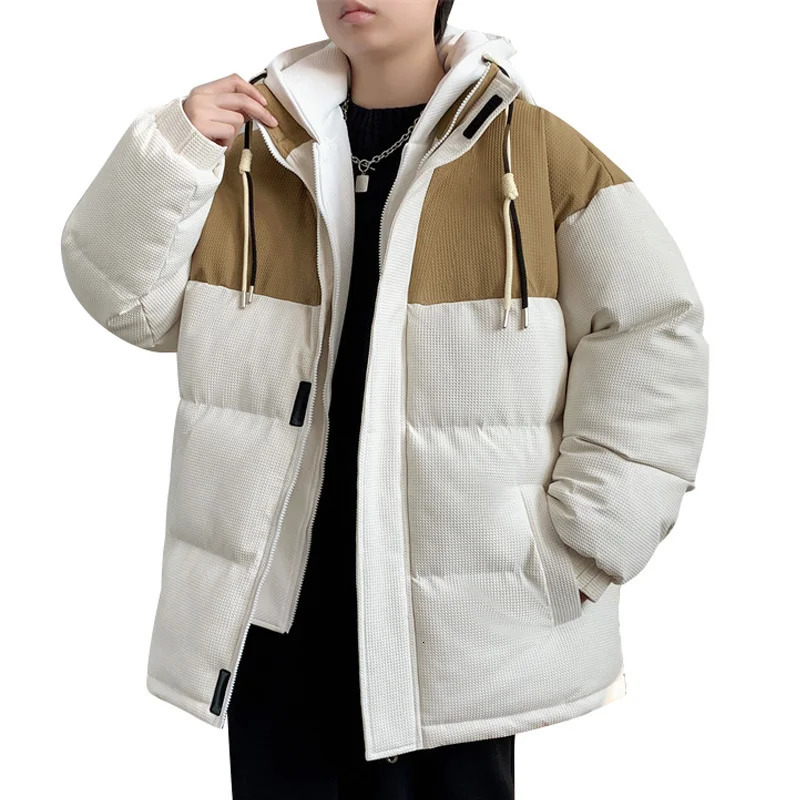 Mens Down Parkas Winter Jackets Men Coats Cotton Padded Oversize 6XL 7XL 8XL Plus Size Thicken Warm Windbreak Hooded Loose Male Overcoat 231024