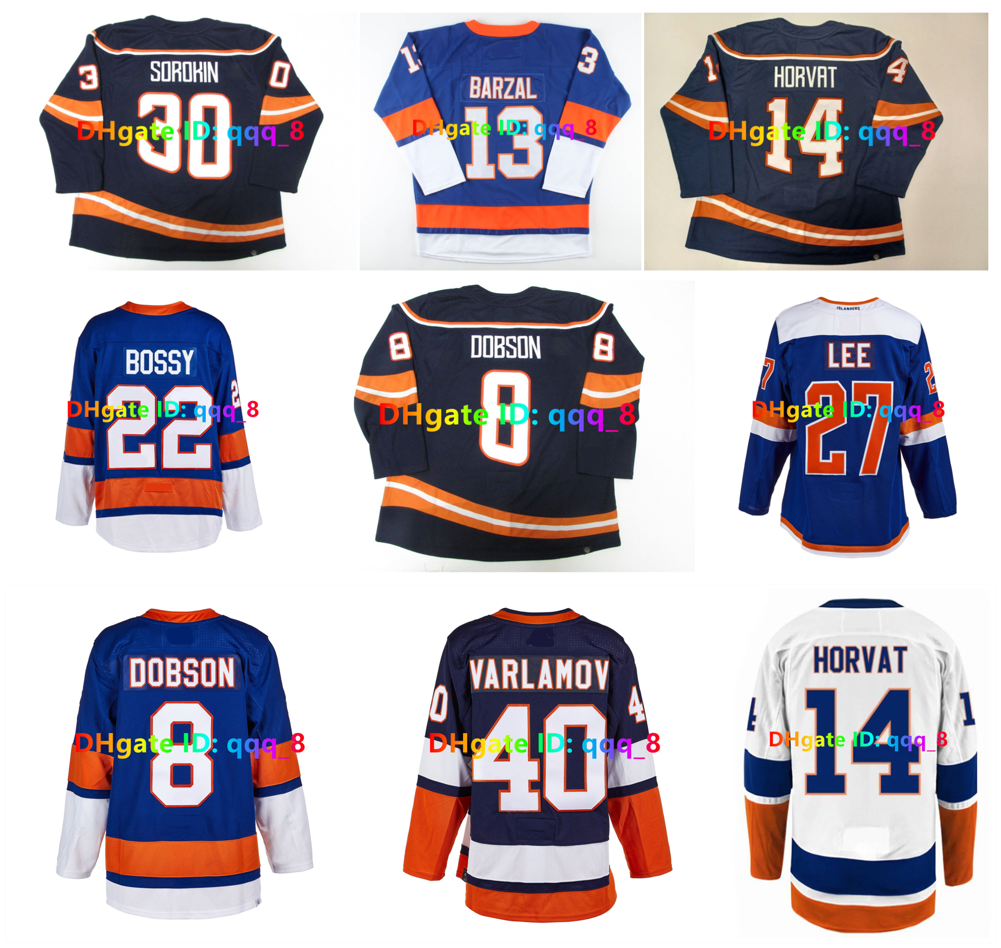 Mathew Barzal Bo Horvat Islanders Stadium Series Hockey Jersey Ilya Sorokin Noah Dobson Brock Nelson Anders Lee Mike Bossy Jean-Gabriel Pageau Adam Pelech Size S-3XL