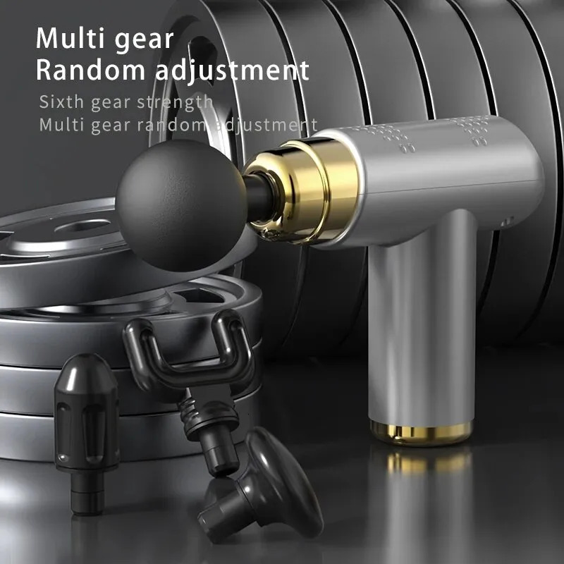 Full Body Massager Portable Mini Massage Gun Pistol For Neck Deep Tissue Muscle Relaxation Gout Pain Relief 231023