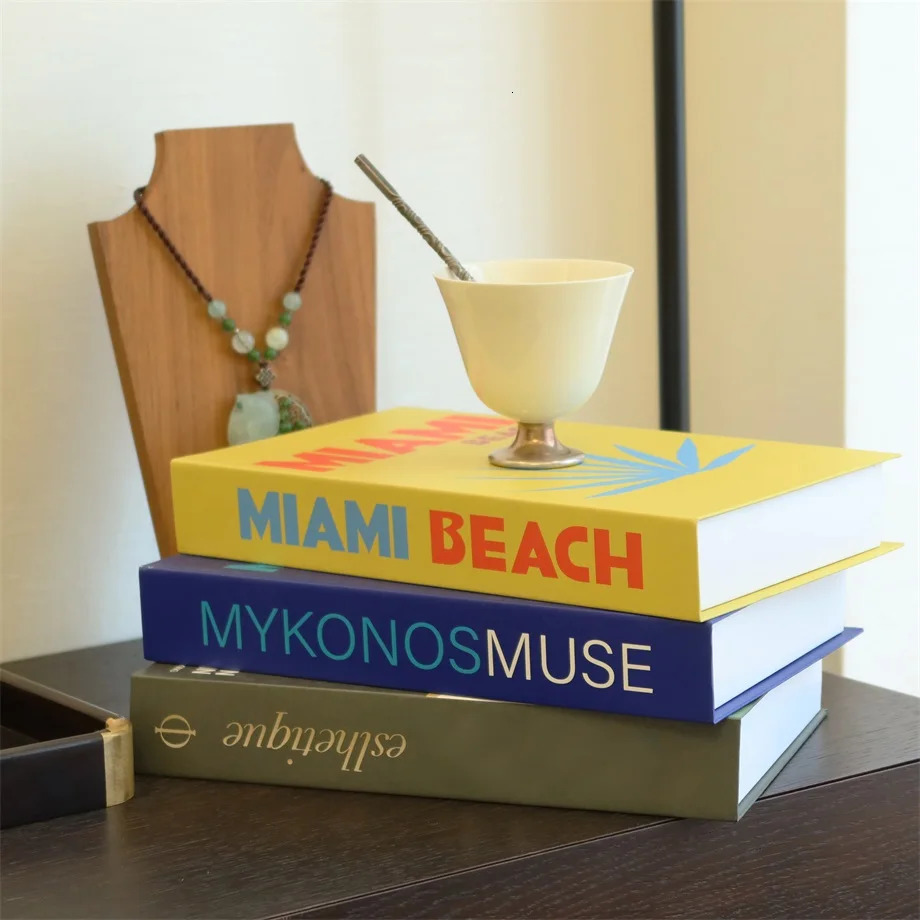Decorative Objects Figurines y Decoration Books Living Room Prop Book ner Coffee Table Club Salon Aesthetics Ornaments Girl Gifts 231023