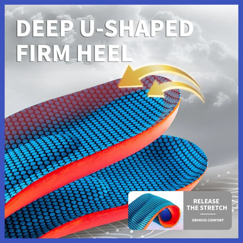 Shoe Parts Accessories 1Pair Air Shock absorbing Insoles for Feet Men Women Arch Support Plantar Fasciitis Shoes Insole Orthopedic Non slip pads 23102