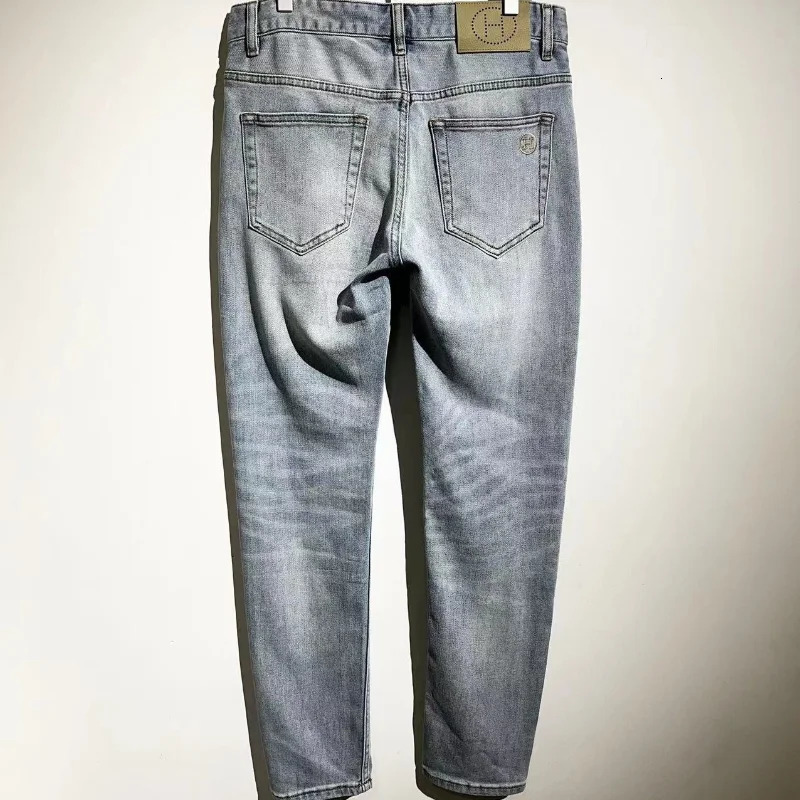 Mens Jeans ss High Street H Vintage Washed Casual Versatile Trousers Sweatpants Streetwear Pants Techwear Clothing Clothes 231024