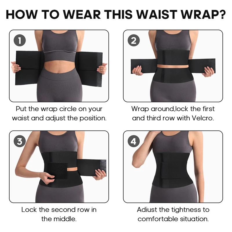 Waist Tummy Shaper Waist Bandage Wrap Belt for Women Waist Trainer Body Shaper Tummy Slimming Girdles Adjustable Postpartum Reducing Sheath Belt 23102