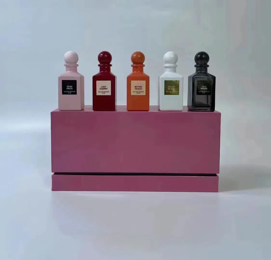Gift Perfume Set Unisex Eau De Parfum Fragrance Pcs Pcs Ml Spray Long Lasting Soleil Blanc Oud Wood Cherry Rose Prick Bitter Peach Sample Size Kit