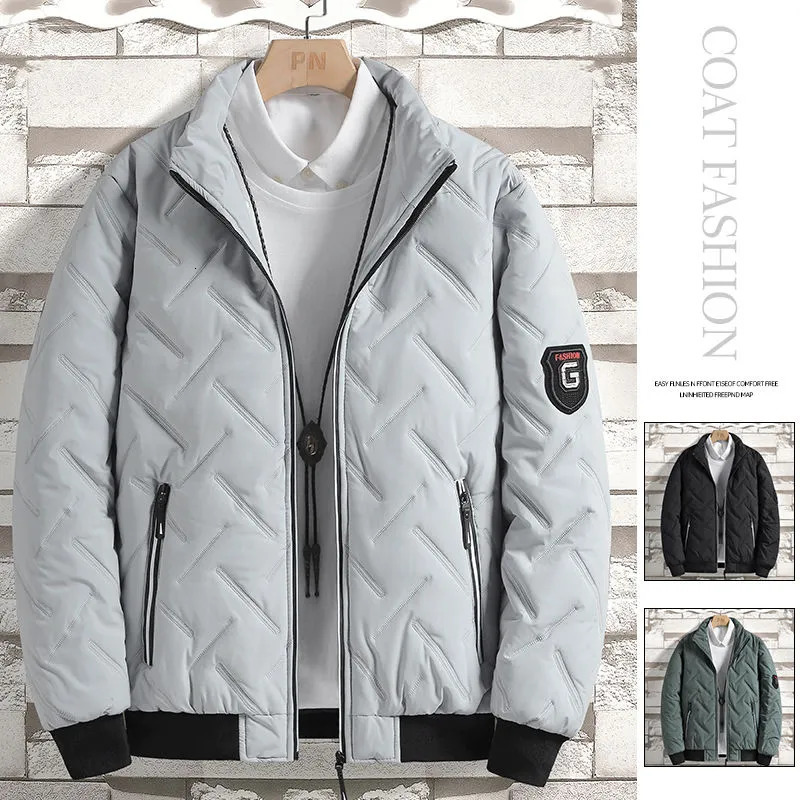 Men's Down Parkas Winter Cotton Jacket Men Korean Version of The Trend Short Section Collar Light Jackets for 5xl 231023