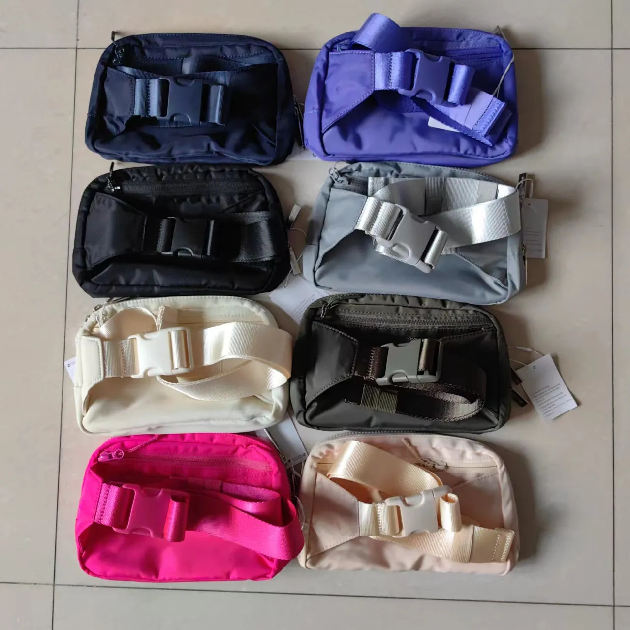 Waist Bags The 2L large sports waist bag nylon waterproof chest outdoor running crossbody bag 231024