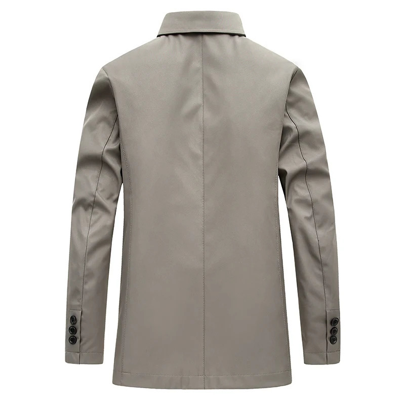 Men's Tracksuits 2023 Spring and Autumn Fashion Trend In The Long SingleBreasted Trench Coat Men Casual Loose Comfortable Large Size 231023