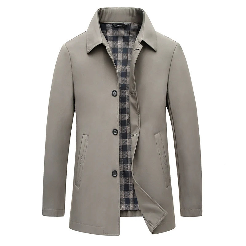 Men's Tracksuits 2023 Spring and Autumn Fashion Trend In The Long SingleBreasted Trench Coat Men Casual Loose Comfortable Large Size 231023