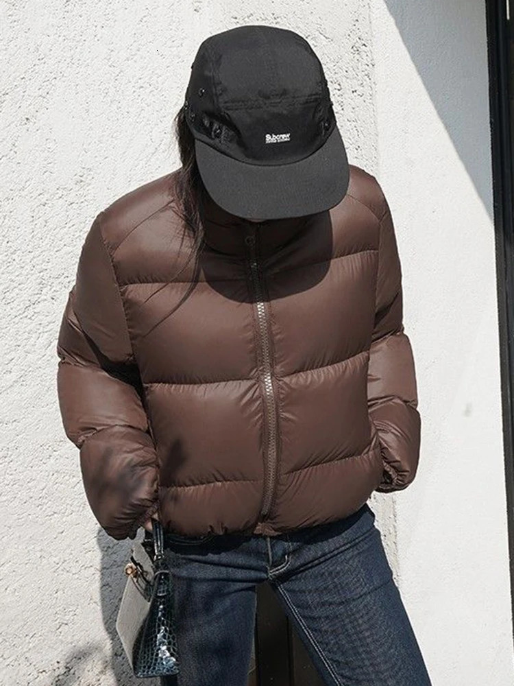 Womens Down Parkas Winter Short Female Puffer Jacket Warm Coat Loose Cotton Padded Windproof Outerwea 231024