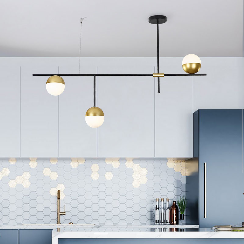 Modern led Light Living Room Chandelier Personality DiningRoom Kitchen Light Creative Study Model Room Glass Chandelier Lighting