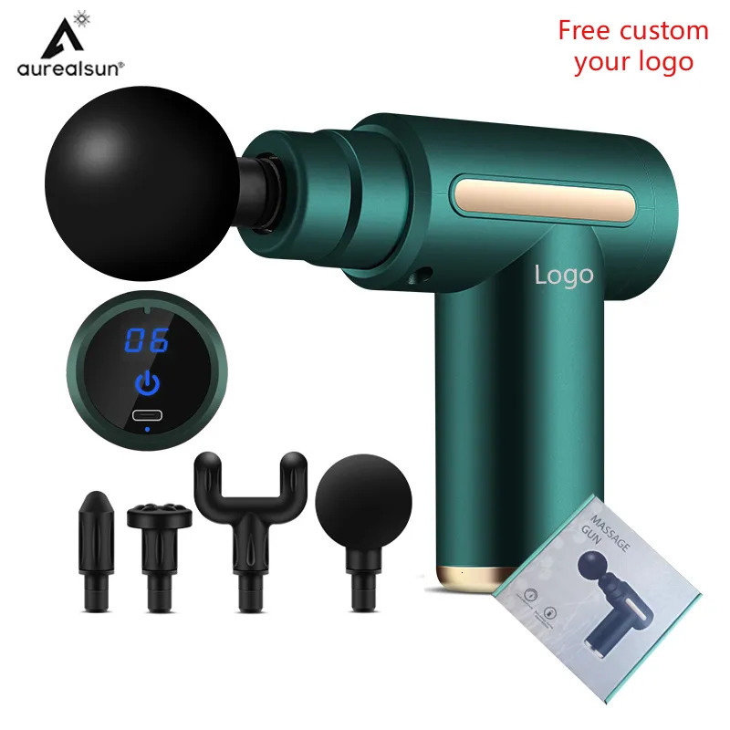 Full Body Massager Electric Massage Gun Deep Muscle Massageador Salud Neck Relax Health Care Slimming Cellulite Shaping Pain LCD Mini 231023