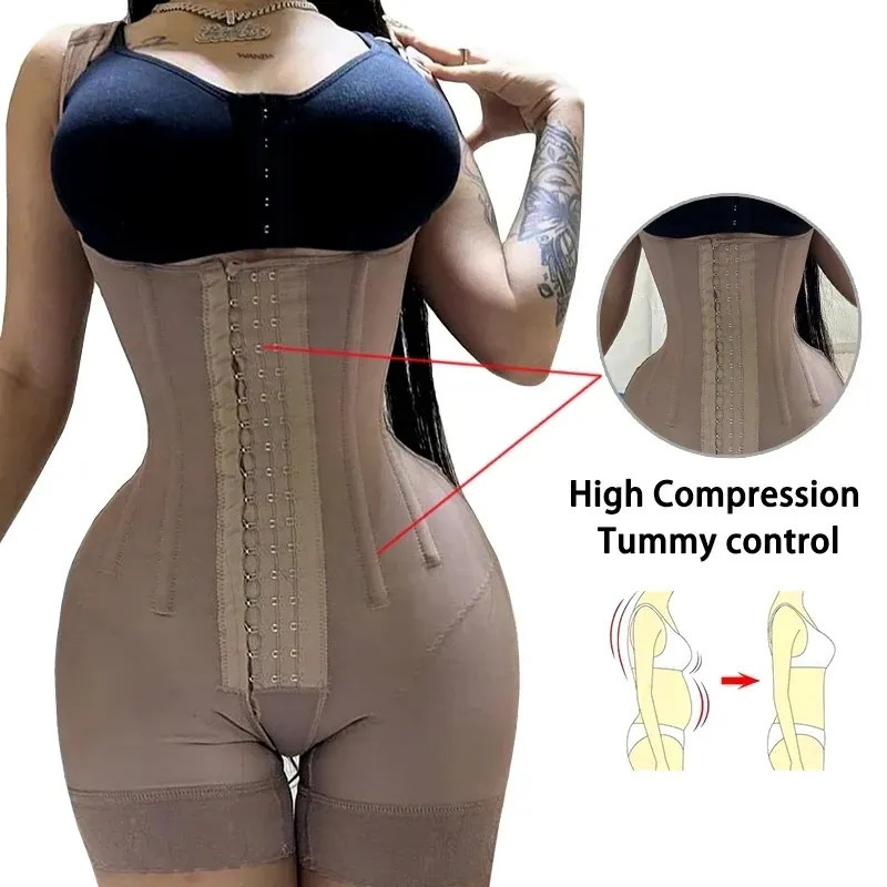 Waist Tummy Shaper High Compression Body Shapewear Women Fajas Colombianas Corrective Girdle Tummy Control Post Liposuction BBL Slimming Waist Belt 23