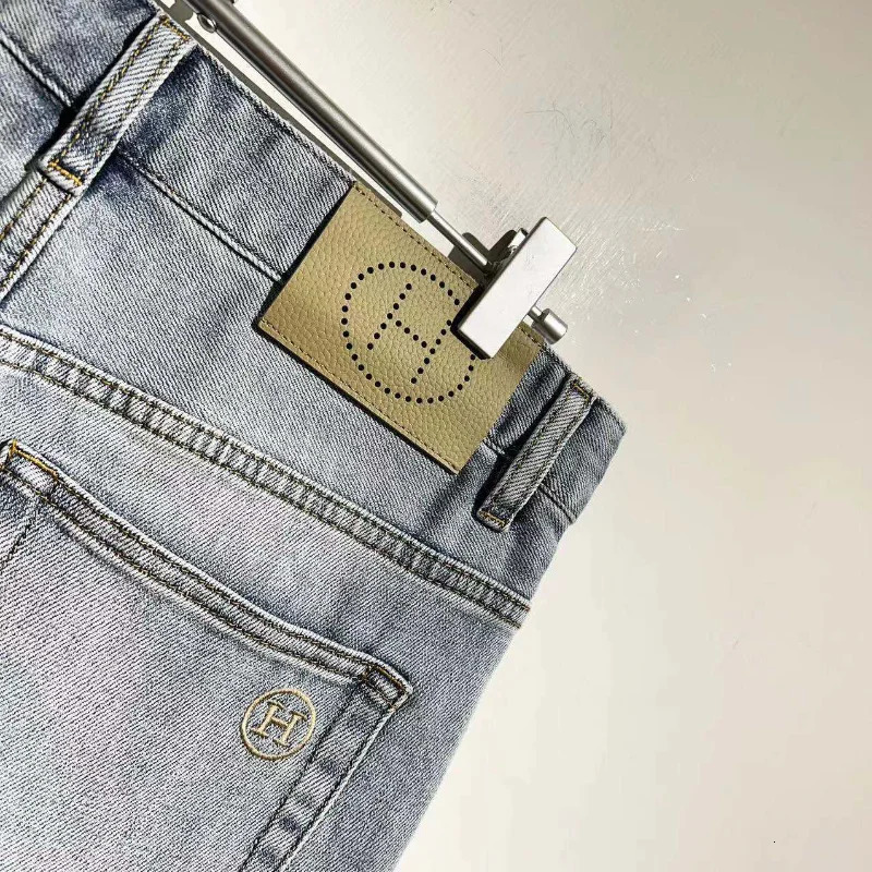 Mens Jeans ss High Street H Vintage Washed Casual Versatile Trousers Sweatpants Streetwear Pants Techwear Clothing Clothes 231024