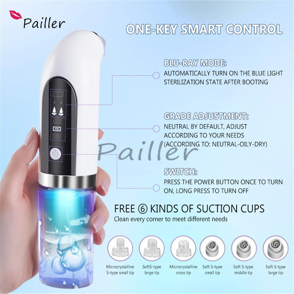 Cleaning Tools Accessories USB Charging Blackhead Meter 400mAh Electric Vacuum Acne Pore Cleaner Water Cycle Skin Deep Beauty Care 231023