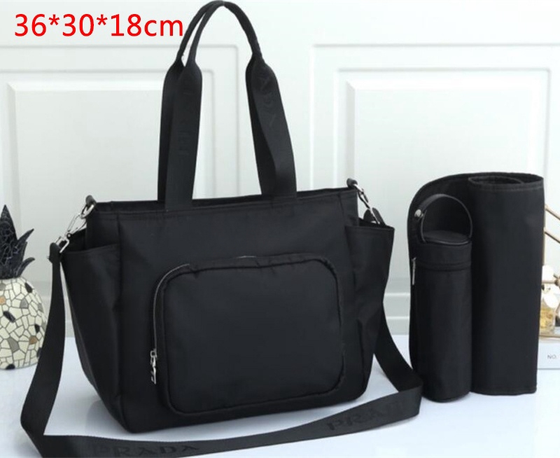 Womens Canvas Diaper Bags with extra changing mat water bottle bag Baby Nappy Bags 36cm-40cm Mummy Mother Handbags P8816#