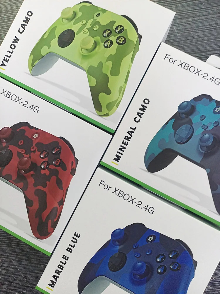 Game Controllers Joysticks 2.4G Wireless Game Controller For Xbox one Series X/S Console Joysticks With 2.4GHZ Adapter Receiver For Windows PC Gamepad