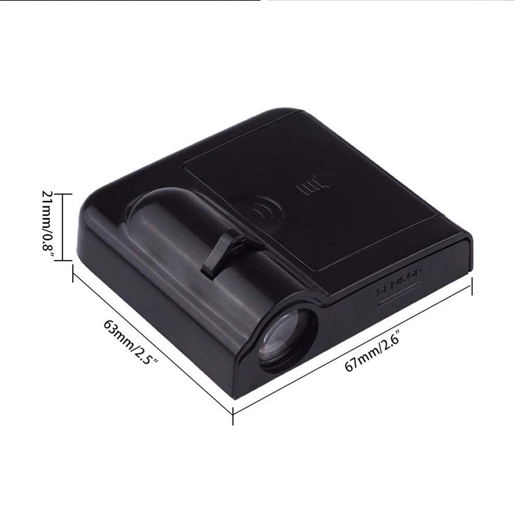 PAMPSEE 2 Pcs Wireless Car Door Led Logo Laser Projector LED Welcome Light Ghost Shadow Light for Corolla Cadillac Buick BYD Golf Kia Custom drawing i