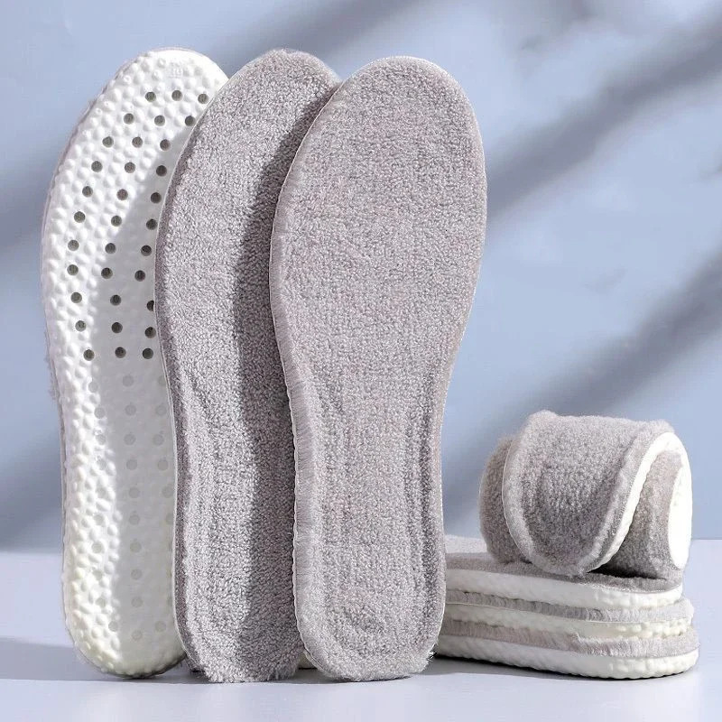 Shoe Parts Accessories Winter Warm Plush Insoles Women Men Thicken Thermal Pads Self Heated Sports Inserts Soft Cashmere Snow Boots Padding 231024