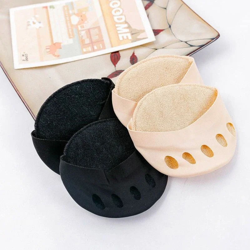 Shoe Parts Accessories 24Pcs Five Toes Forefoot Pads Women High Heels Half Insoles Calluses Corns Foot Pain Care Absorbs Shock Socks Toe Pad Inserts 2