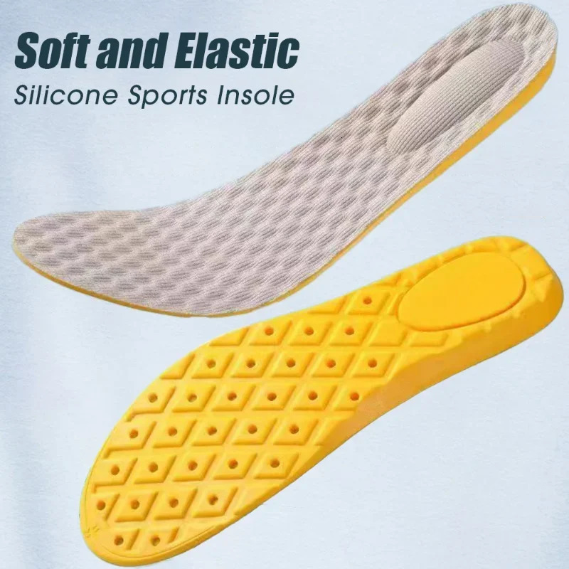 Shoe Parts Accessories 6pcs3pairs Latex Memory Foam Insoles for Women Men Soft Foot Support Pads Breathable Sport Insole Feet Care Insert Cushion 2310