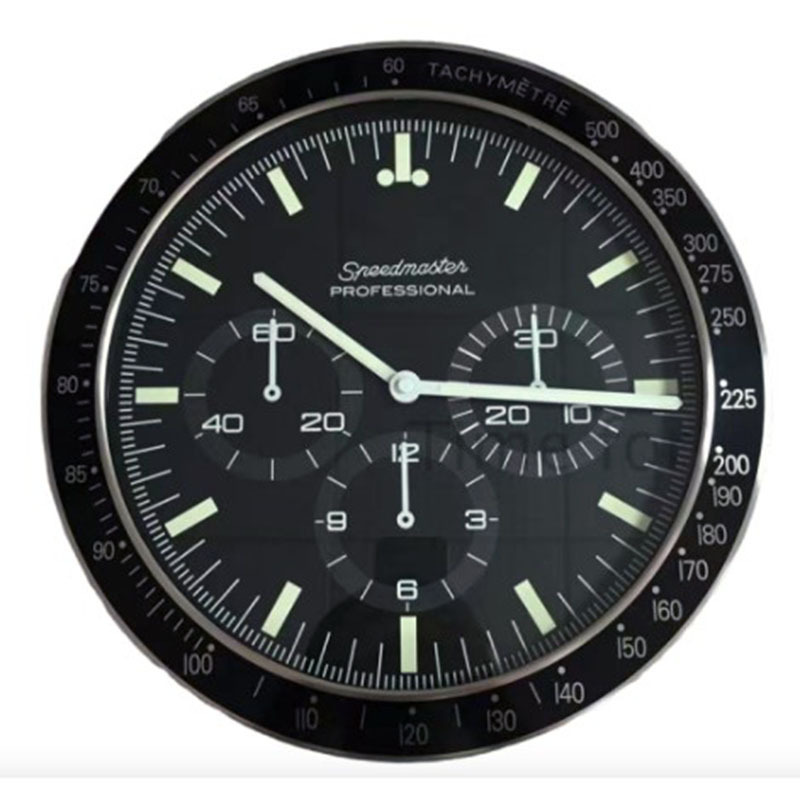 Wall Clocks Date Speedmaster Series Office Bedroom Living Room High-grade Silent Luminous Green Water Ghost Decorative -modern