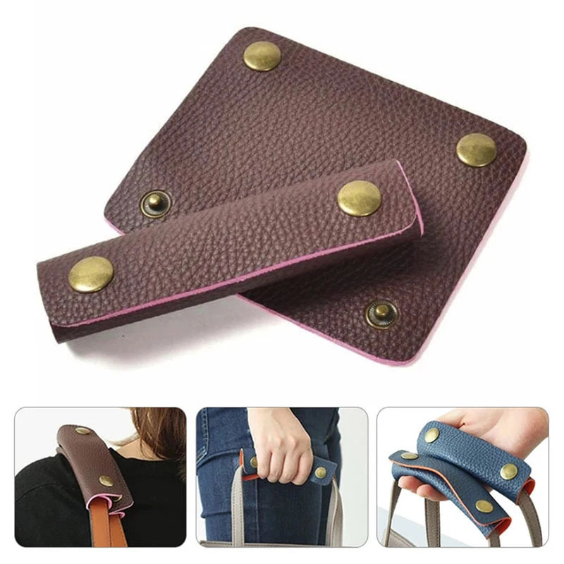Bag Parts Accessories Soft Suitcase Grip Protective Luggage Handle Wrap Leather Antistroke Stroller Shoulder Strap Pad Cover 231024