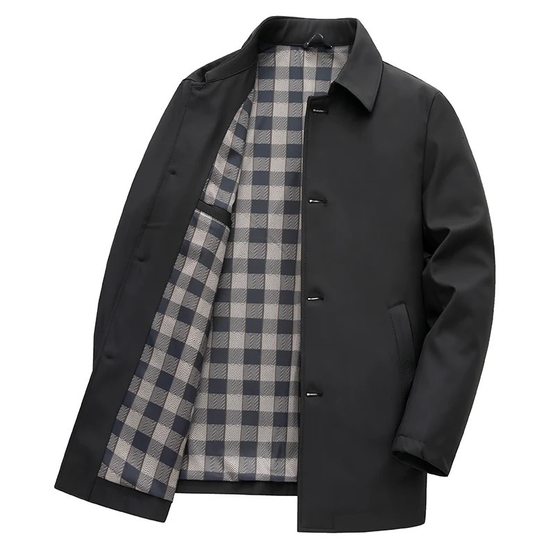 Men's Tracksuits 2023 Spring and Autumn Fashion Trend In The Long SingleBreasted Trench Coat Men Casual Loose Comfortable Large Size 231023