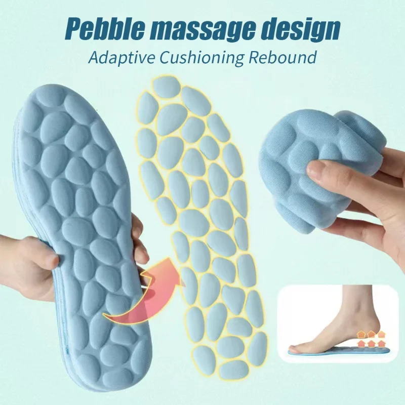 Shoe Parts Accessories 24pcs Soft Massage Memory Foam Insoles for Sport Running Shoes Sole Breathable Cushion Pads Women Men Feet Orthopedic 231024