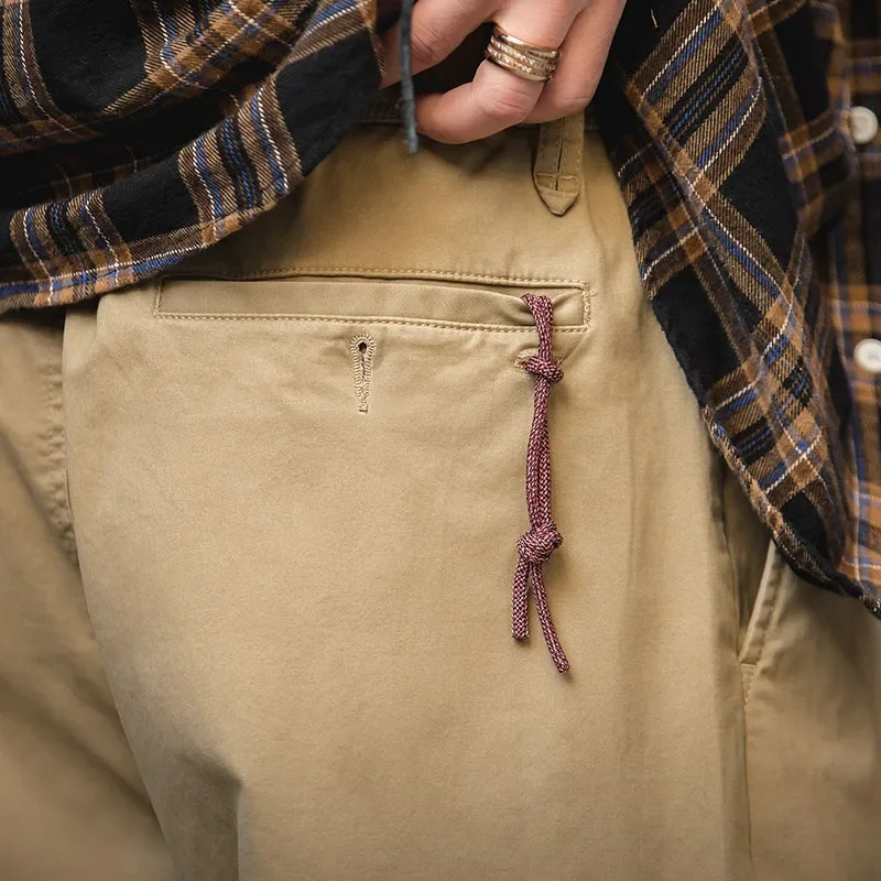 Mens Pants Maden Easy Cargo For Men Loose Casual Pocket Rope Drawstring Pant Overalls Vintage Man Clothing 231024