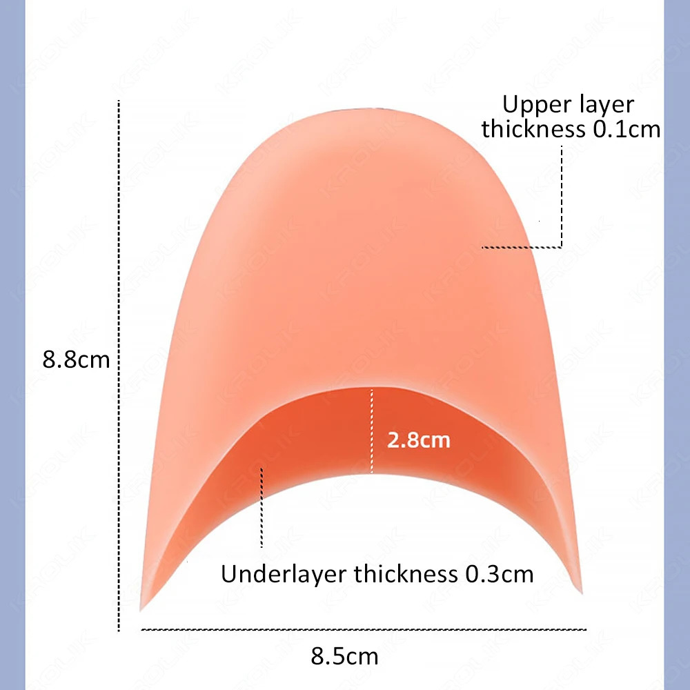 Shoe Parts Accessories 1Pair Style Toe Protector Silicone Gel Pointe Cap Cover For Toes Soft Pads Protectors Ballet Shoes Feet Care Tools 231024