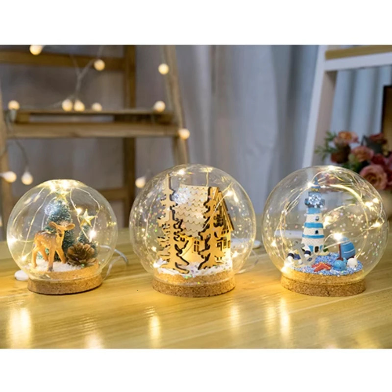 Crystal Ball Lamp - Little Prince Senlu Gift, Micro View Astronaut, Valentine's Day & Christmas Decor (231024)