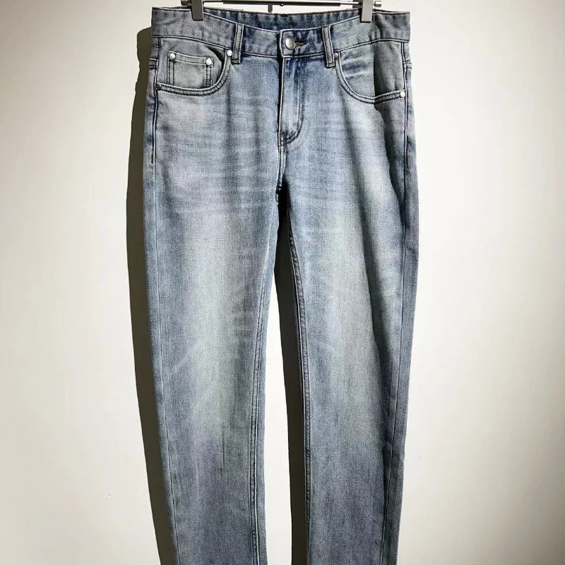 Mens Jeans ss High Street H Vintage Washed Casual Versatile Trousers Sweatpants Streetwear Pants Techwear Clothing Clothes 231024